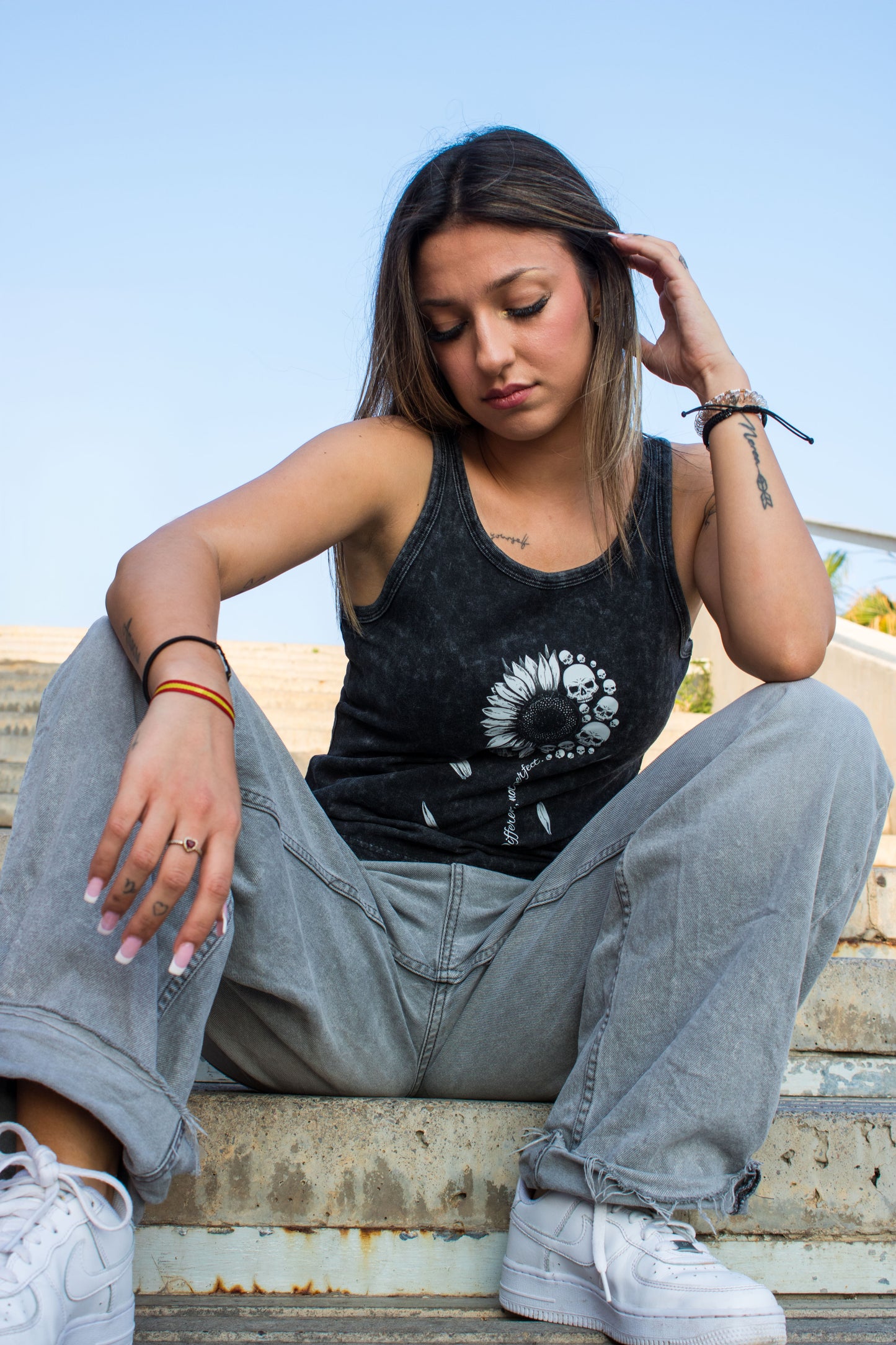 Camiseta Washed Dead Flower