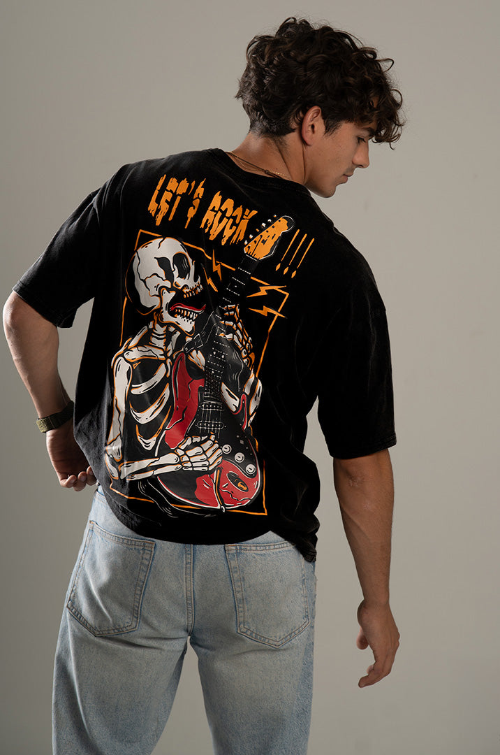 Camiseta Oversized Let's Rock