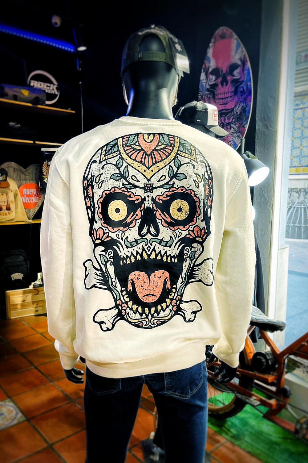 Sudadera Clásica Grinning Skull