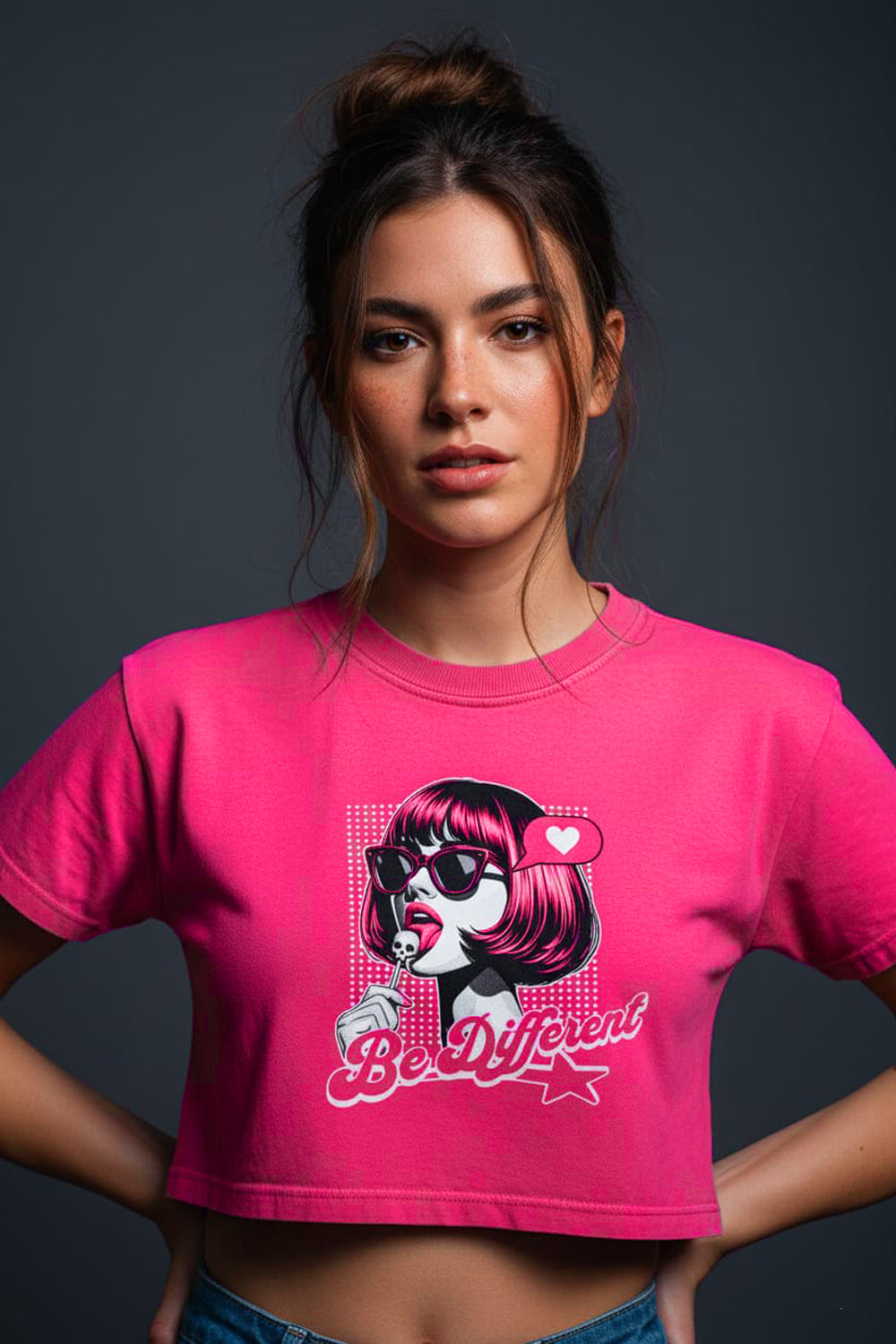 Camiseta Top Crop Lollipop