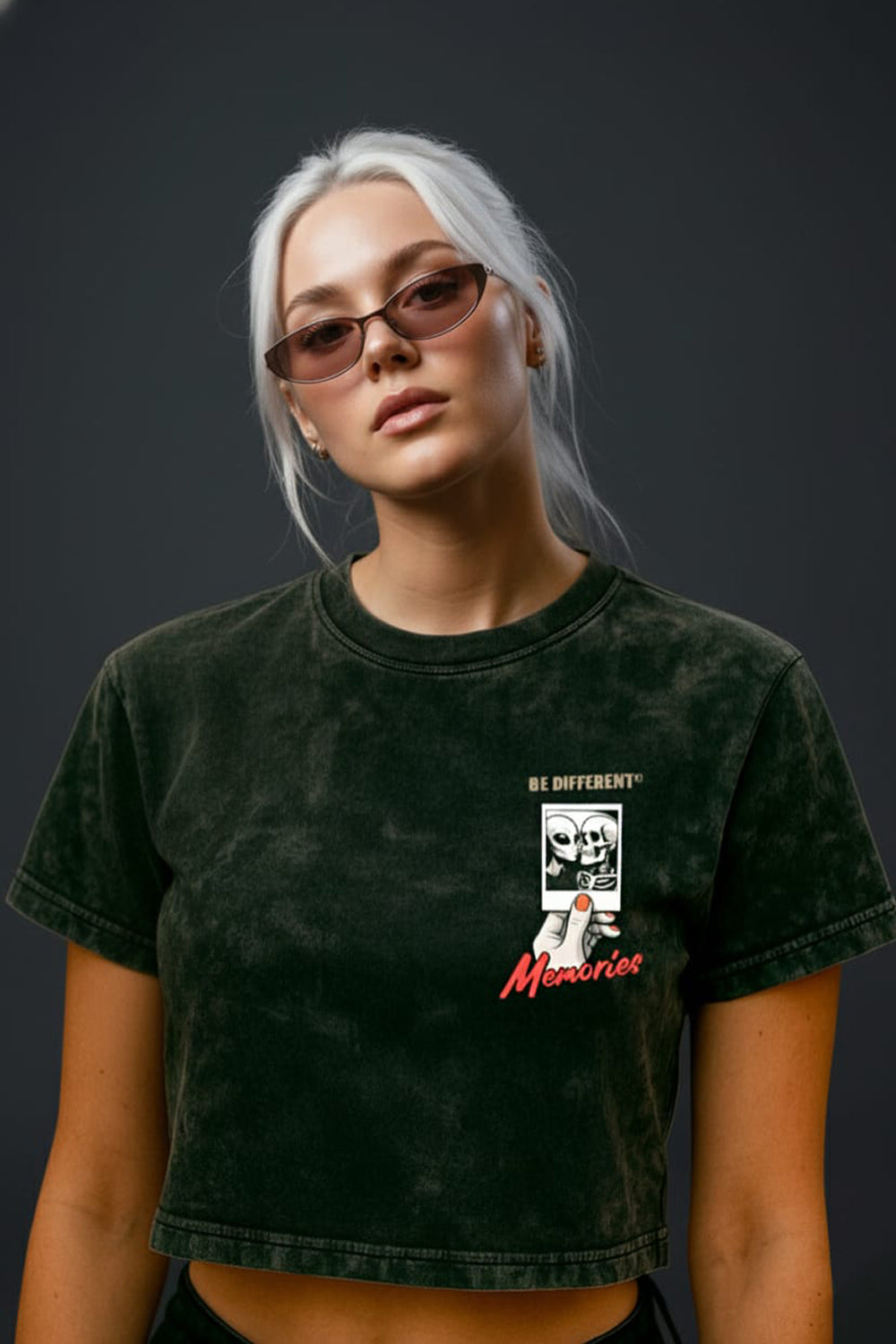 Camiseta Top Crop Memories